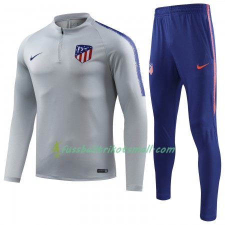 Atlético Madrid Sweatshirts Anzüge Grau Weiß 2018-2019